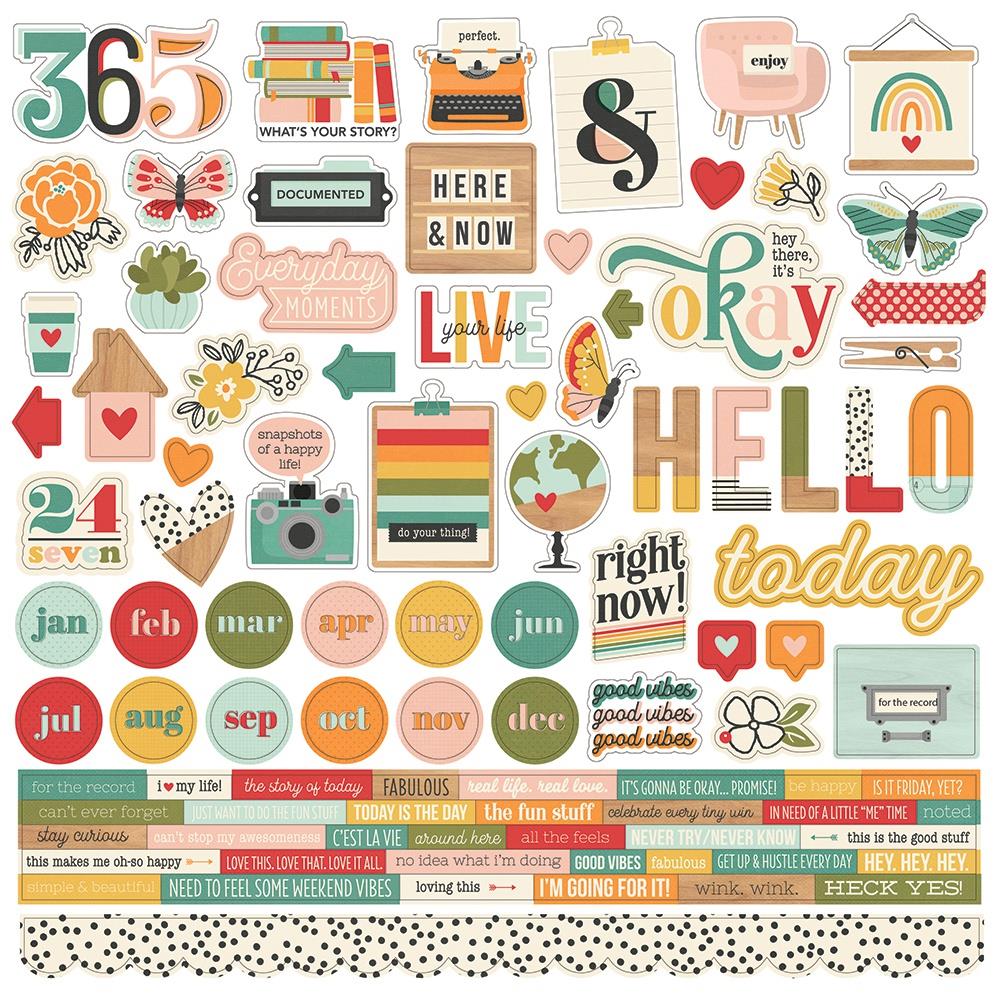 Hello Today - Combo Sticker 30,5x30,5 cm